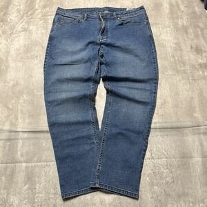 Buffalo David Bitton Jeans Mens 36x29Blue Jackson X Straight Dark Wash Denim